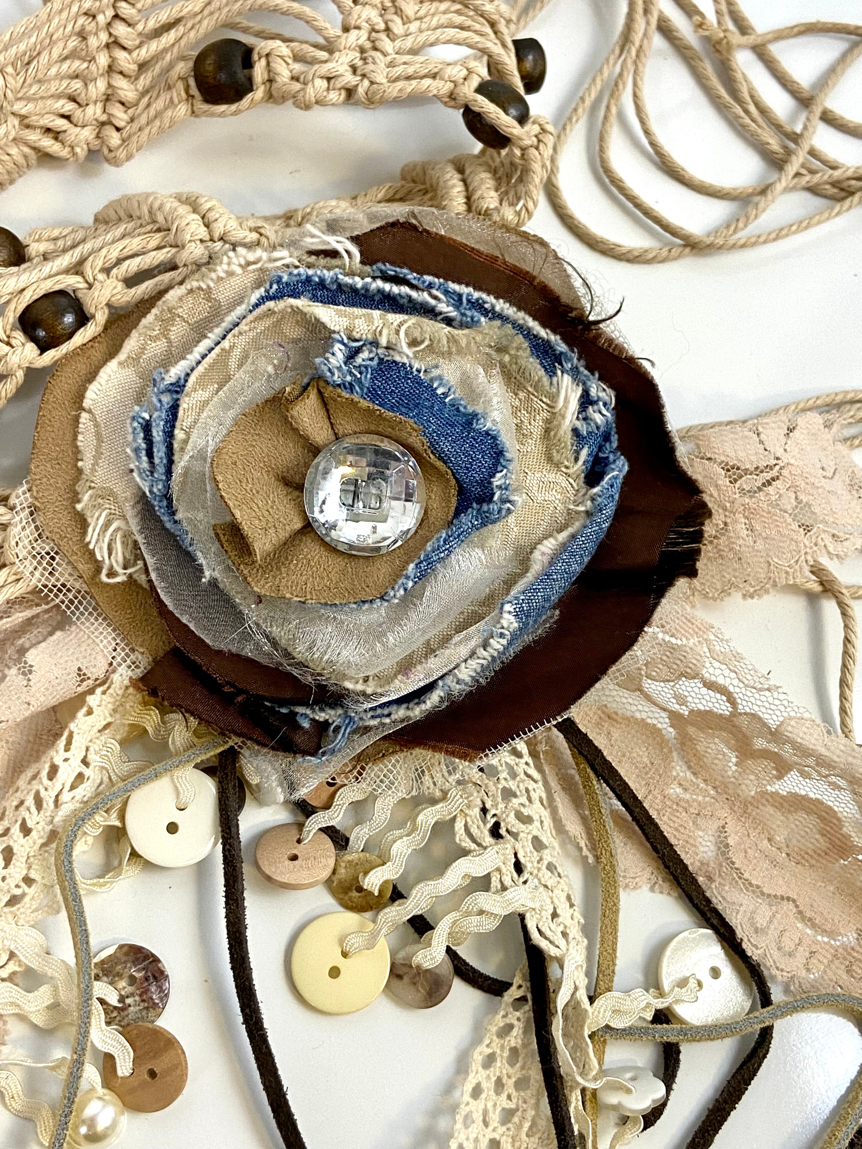 Flower boho belt