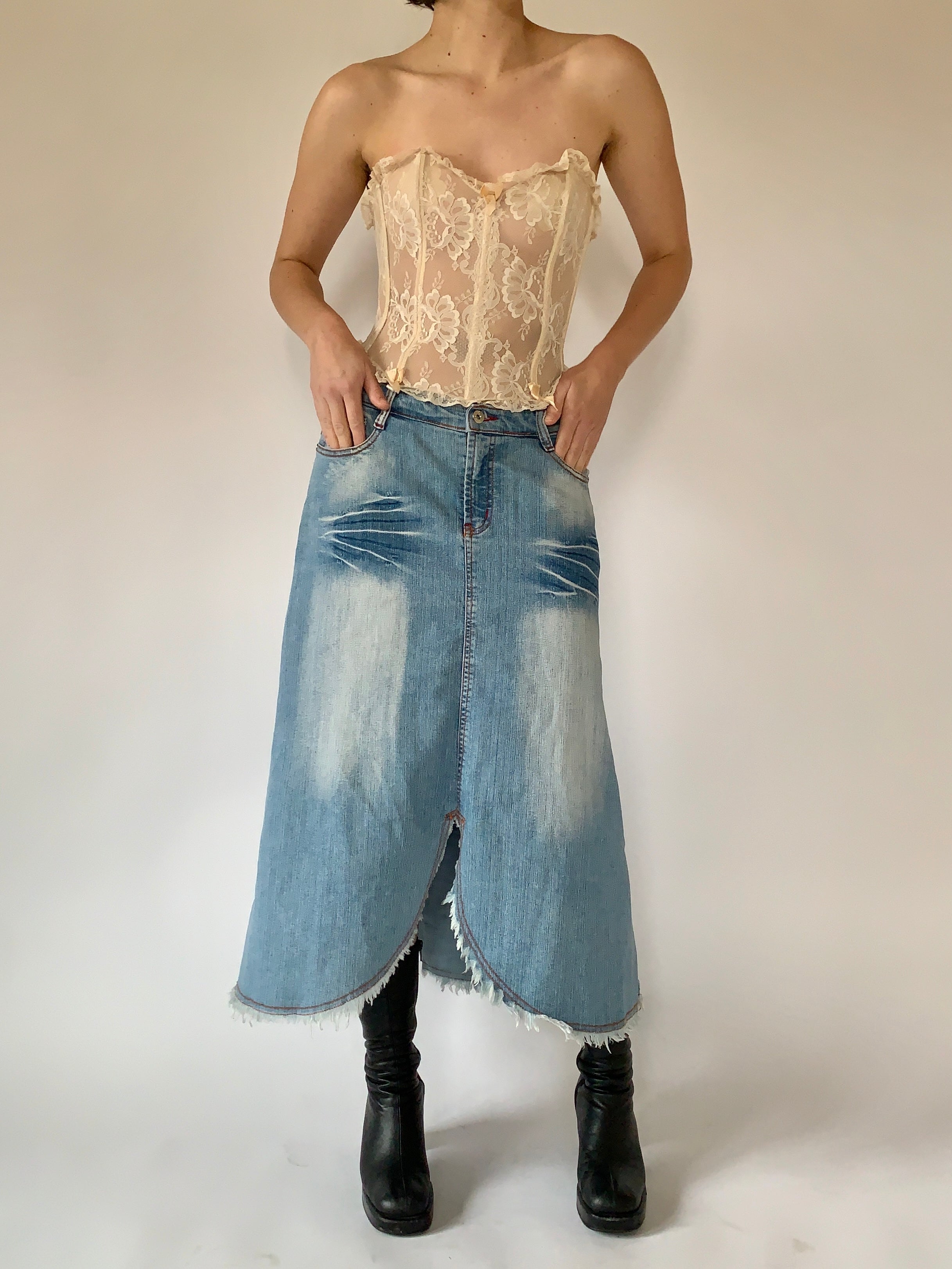 Y2K Denim Maxi - Medium