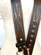 Vintage waist leather belt