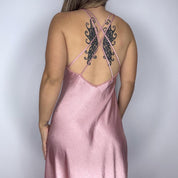 90s Victoria’s Secret Blush Satin Maxi Slip (S)