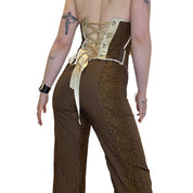 Vintage Boutique Corset & Capri Co-ordinated Set (S)