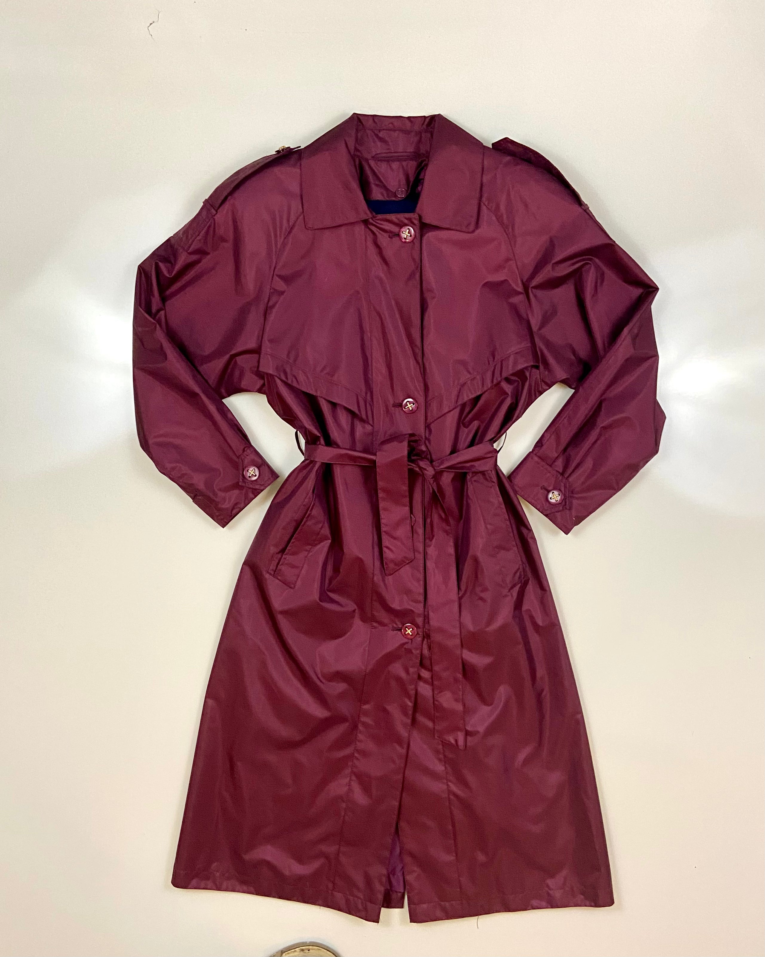 Vintage Petite Sophisticate
Raincoat Trench Jacket Women 90's