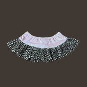 Velvet & Leopard Print Micro Skirt (XS)
