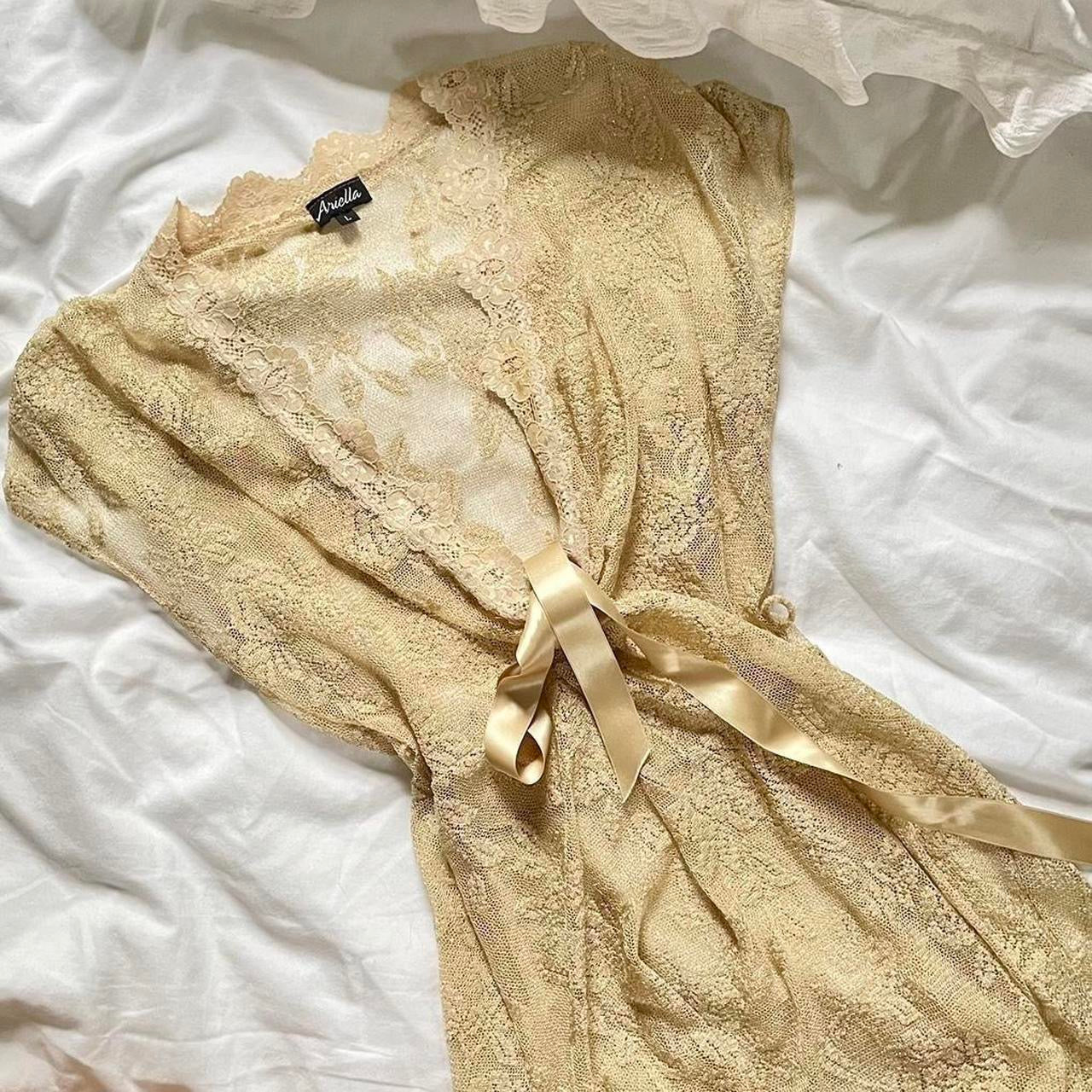 Vintage Shimmer Lace Dress (M)