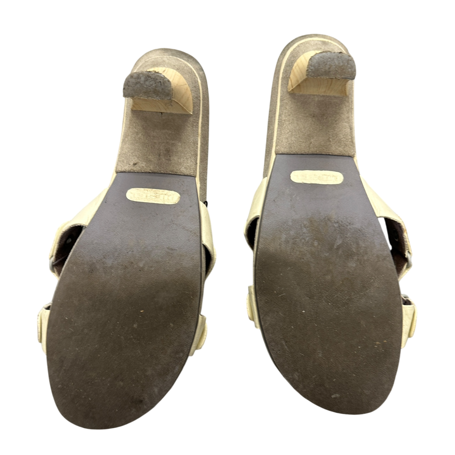 Vintage Diesel Leather Suede Open Toe Slip on Heels (UK 5-5.5)