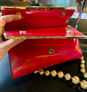 Red and gold purse