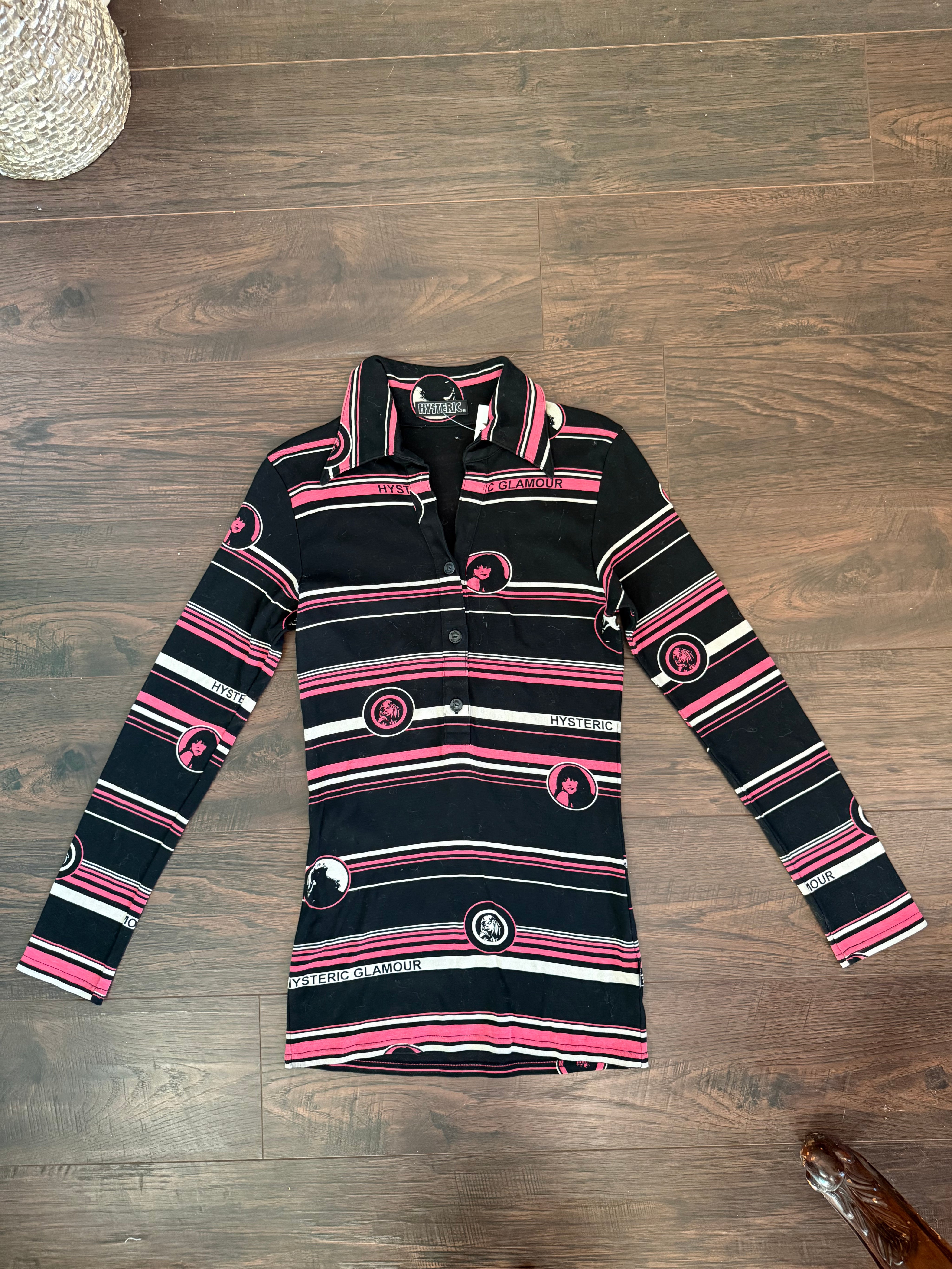 Rare Hysteric Glamour Striped Top (S)