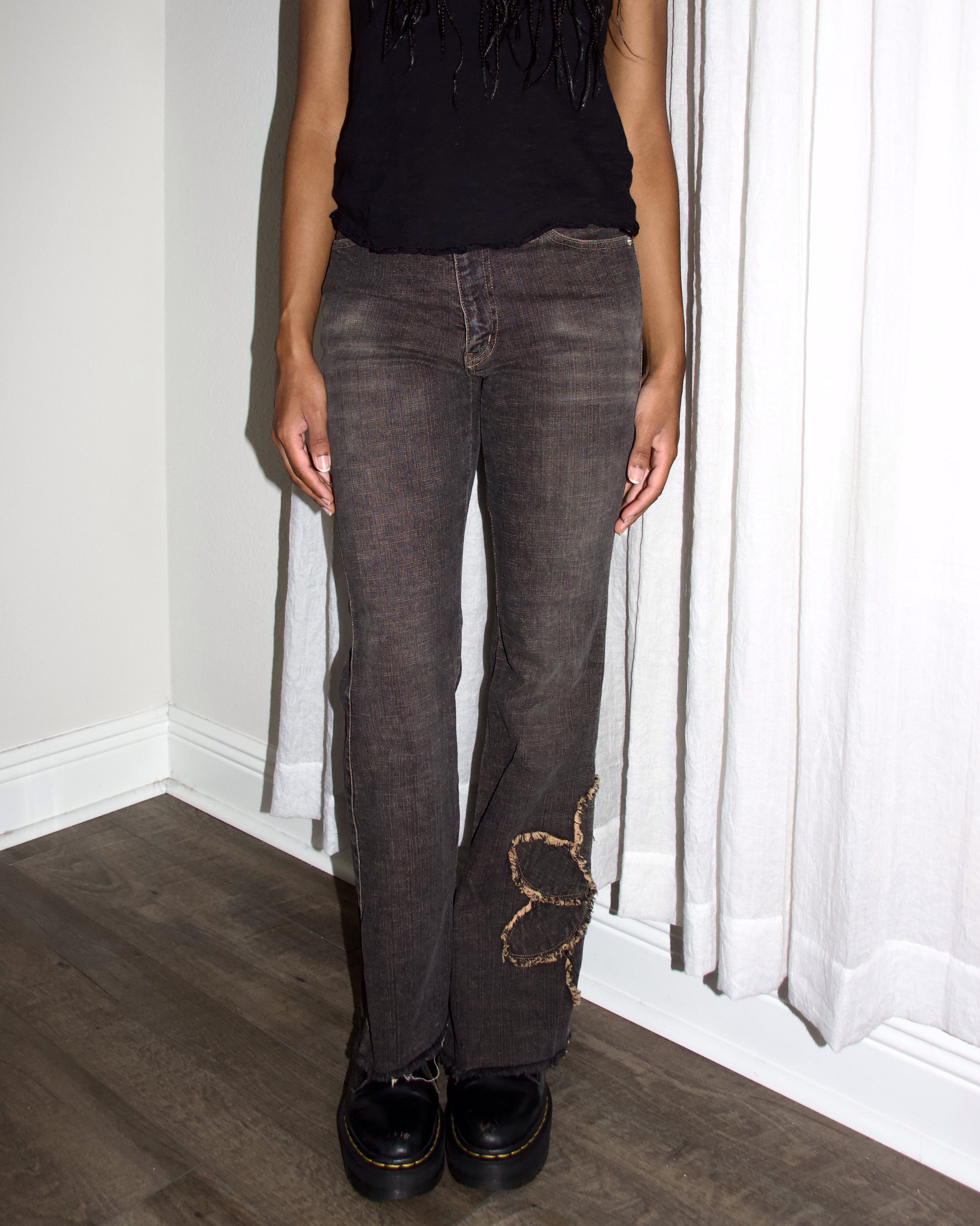 Japanese Floral Edge Denim (S)