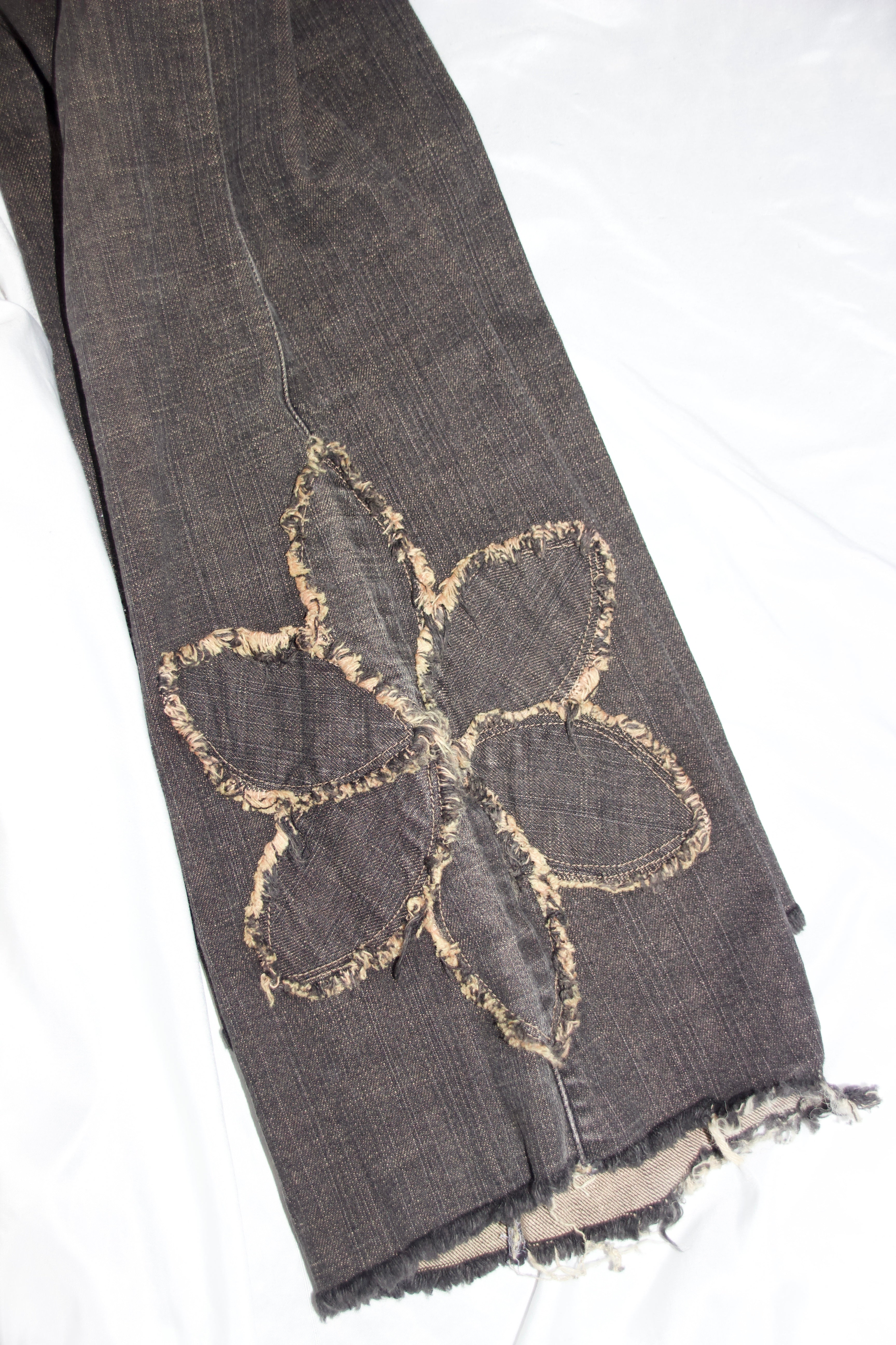 Japanese Floral Edge Denim (S)