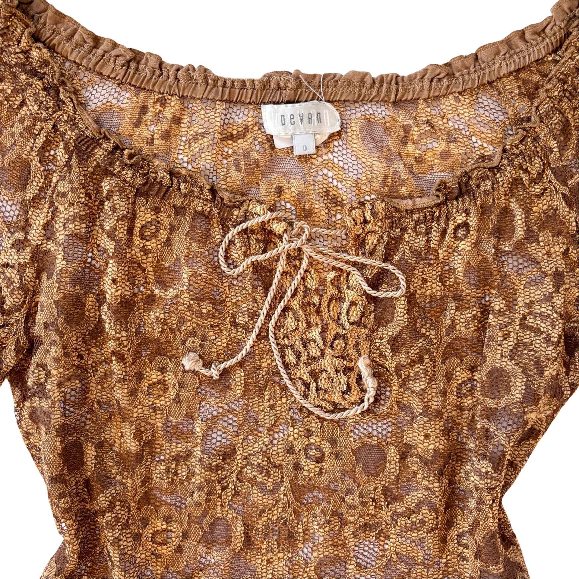 Y2K Boho Bell Sleeve Top (XS/S)