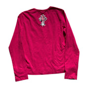 Y2K Betty Boop "Rodeo Cutie" long-sleeve pink western graphic top embellished (M)