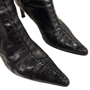 Italian Leather Heeled Boots (10.5)