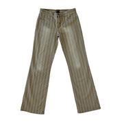 90s Nude Stripe Flares (XS)