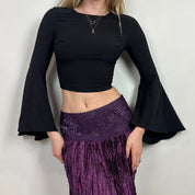 Bebe Batwing Crop Top (XS)