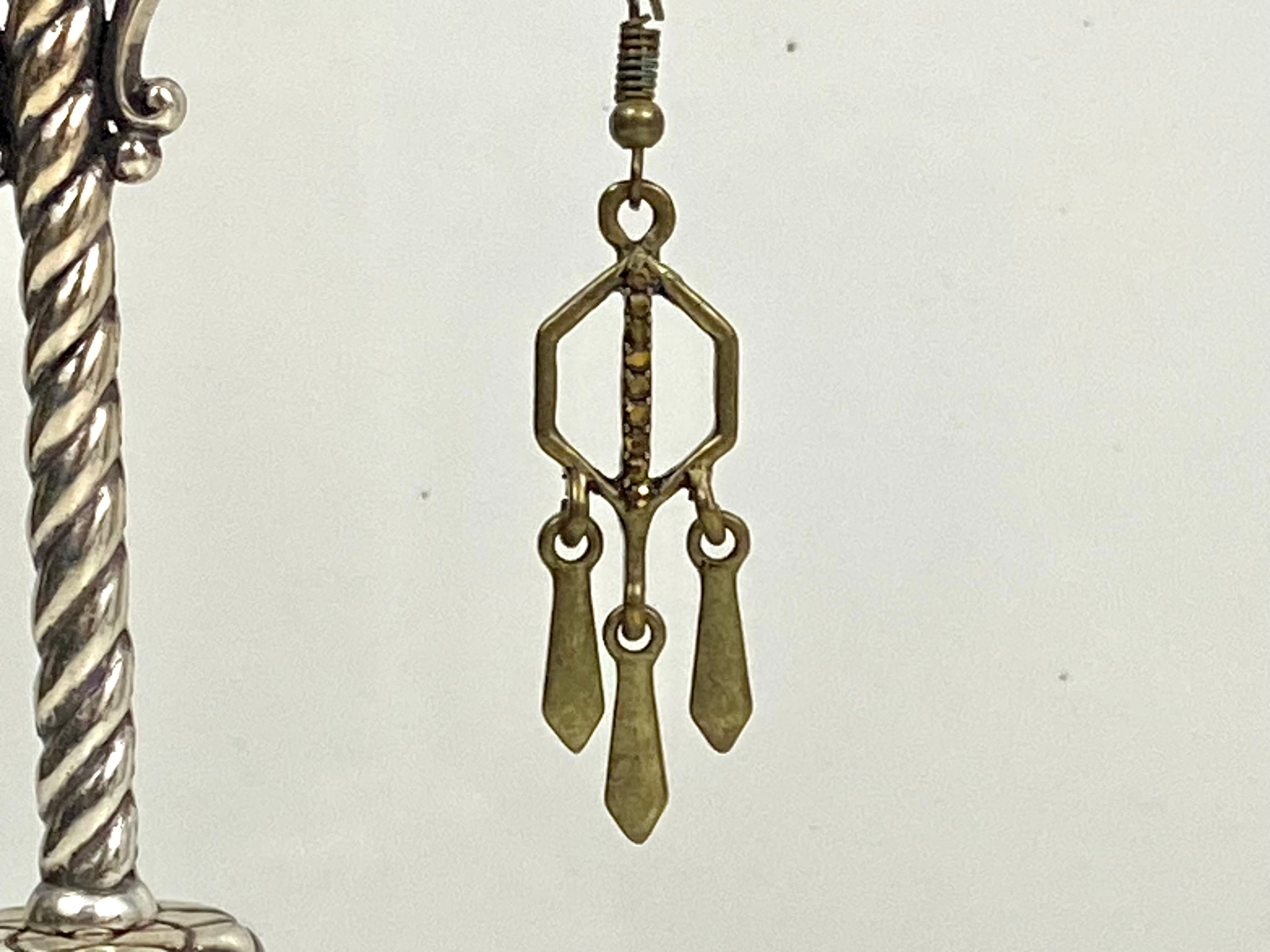 Metal earrings