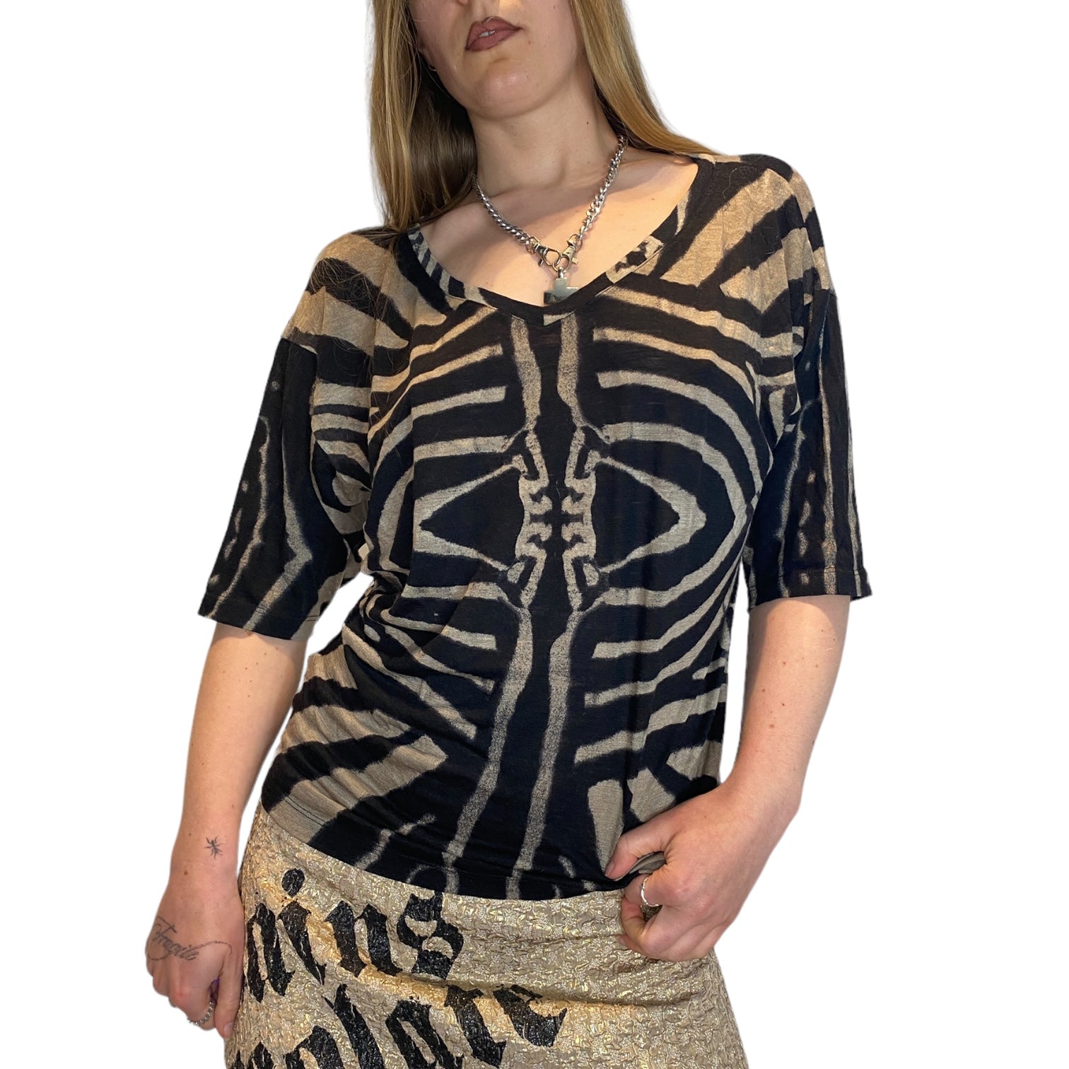 Vintage Roberto Cavalli Drape Top (M)