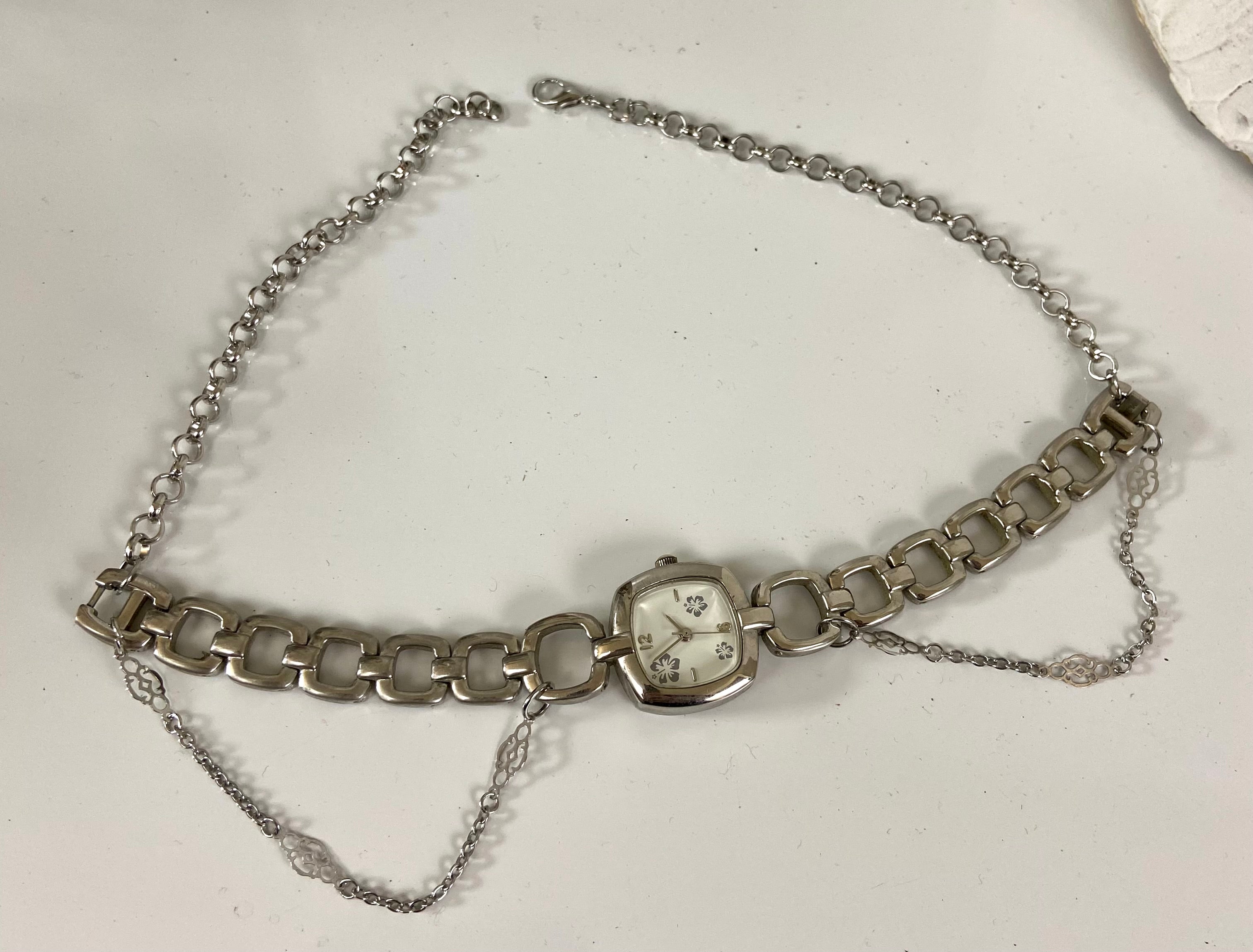 Layered watch choker