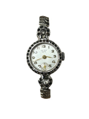 Antiquey 12kt Black Gem Watch