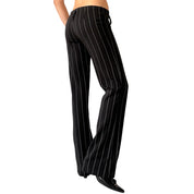 Y2K Pinstripe Flares (XS/S)