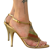 Giuseppe Zanotti Crystal Rainbow Heels (8.5)