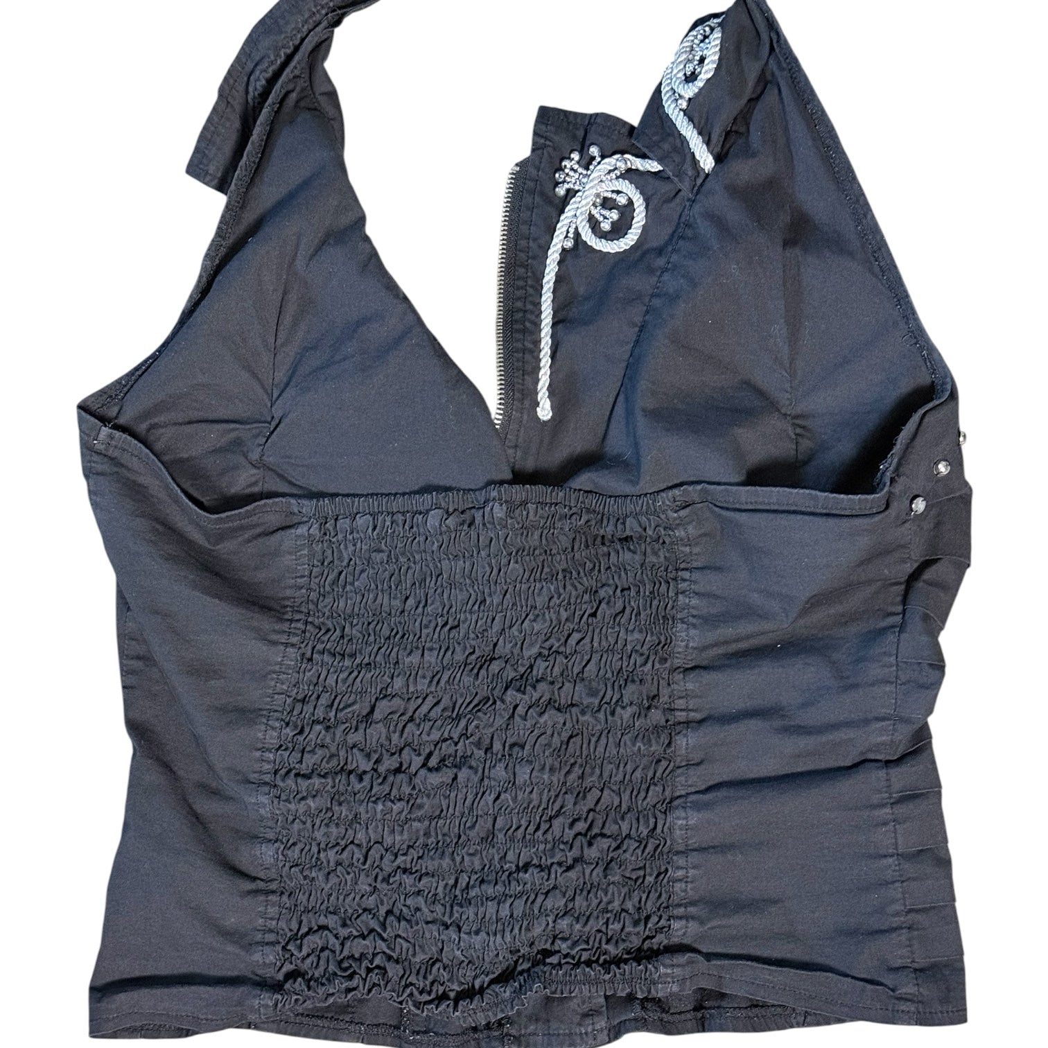 Y2K halter bustier top (L)