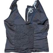 Y2K halter bustier top (L)