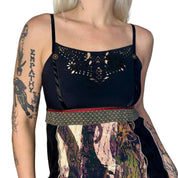 Euro Vintage Mixed Media Dress (S)