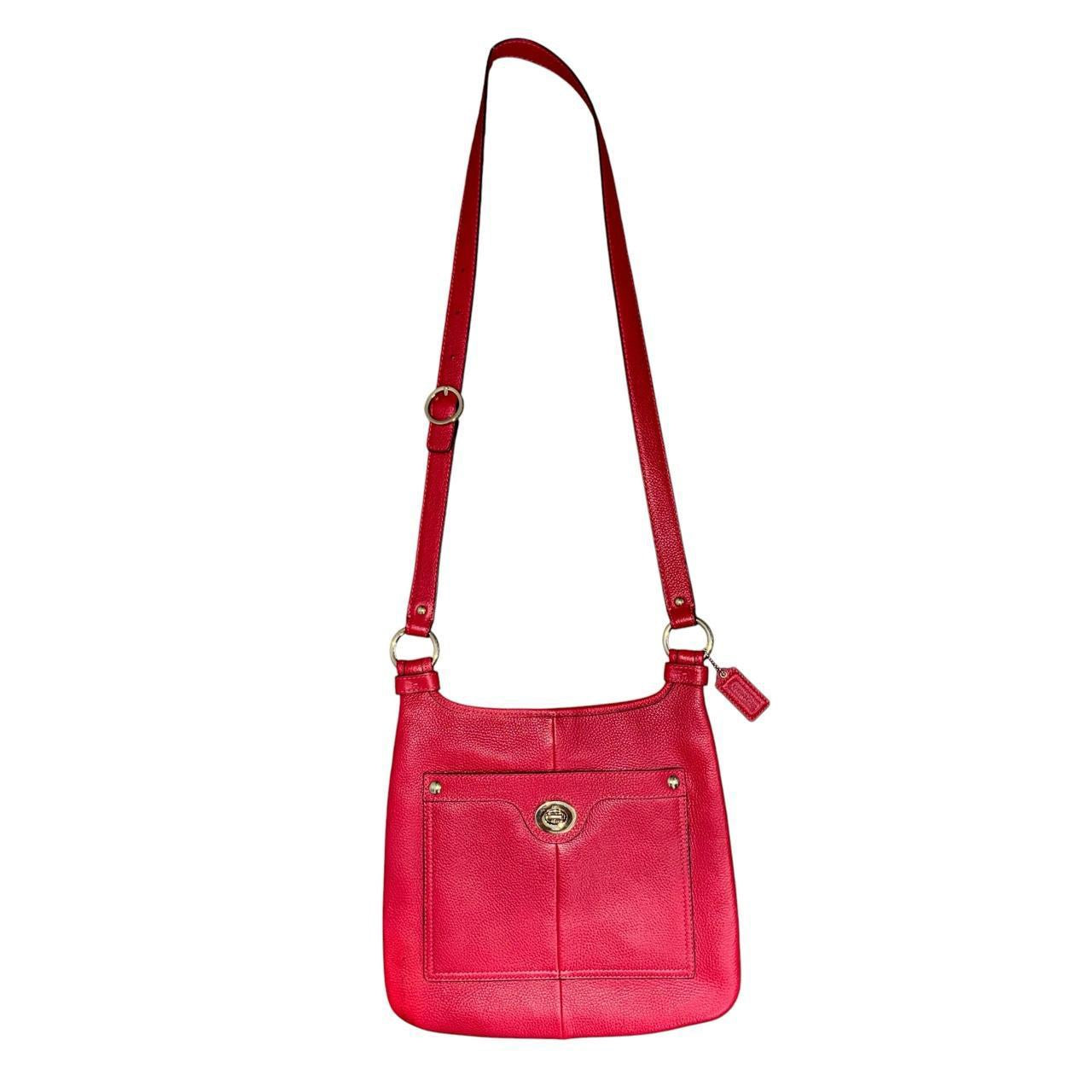 Coach Red Leather Crossbody Bag
