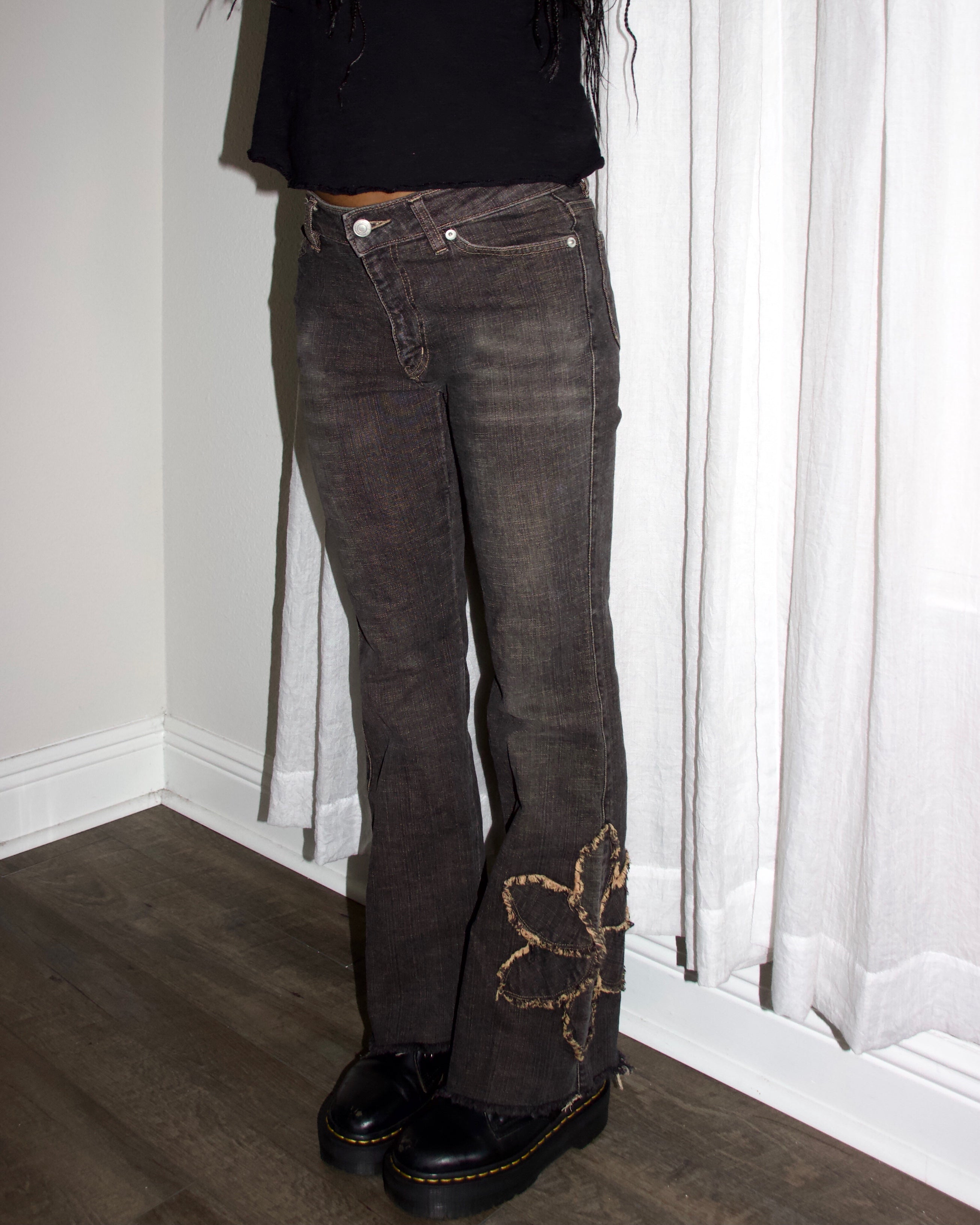 Japanese Floral Edge Denim (S)