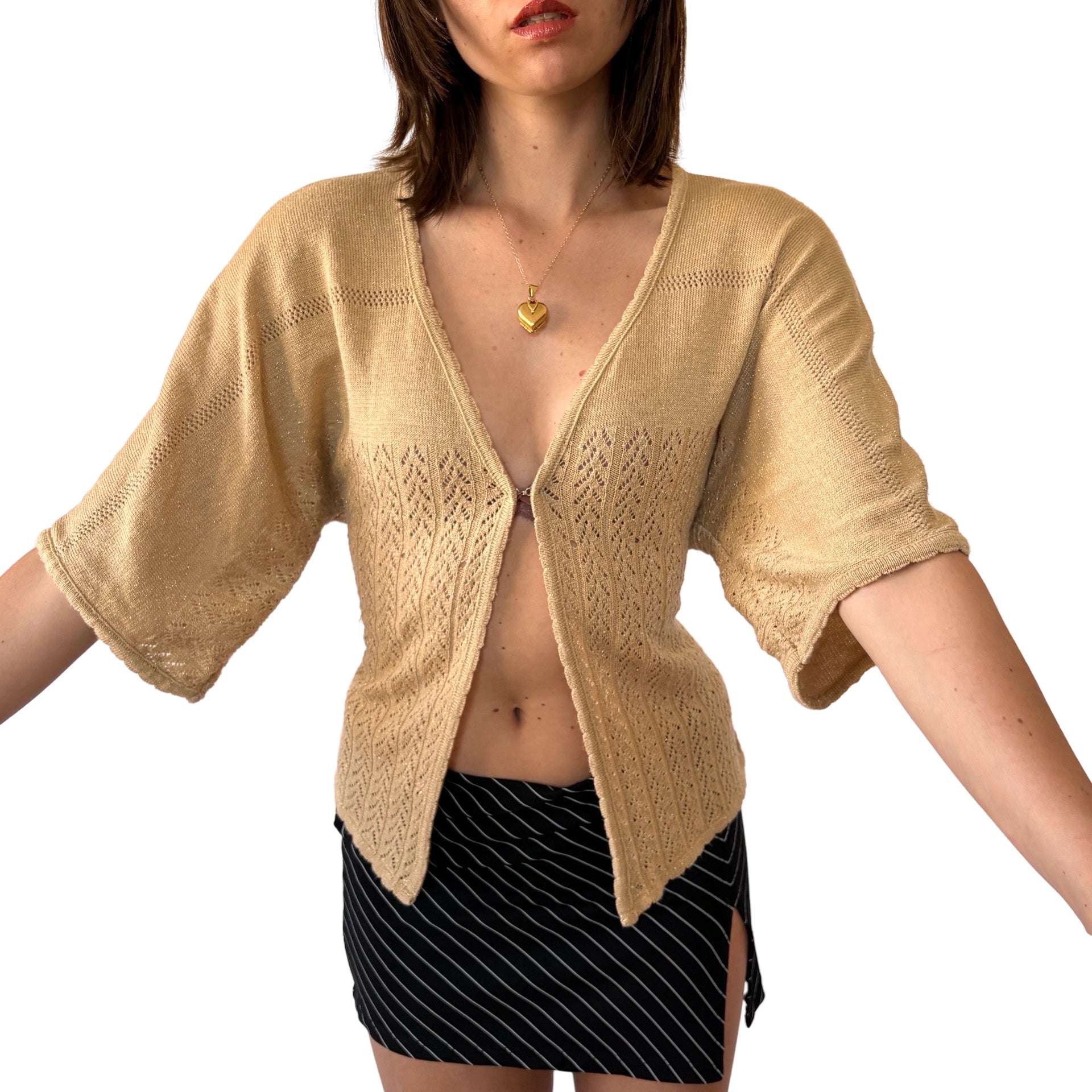 Y2K Slouchy Knit Top (S)