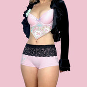 Butterfly Fold-Over Mini Shorts (S/M)