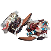 1 of 1 custom GUESS Marciano leather boho ankle boots (6/7)