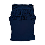 2000s Mesh Ruffle Tank (XS/S)
