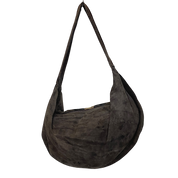 Vintage Suede Pony Hair Slouch Bag