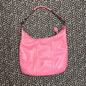 Vintage Coach Pink Leather Convertible Shoulder Bag