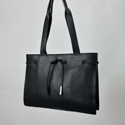 90's Black Leather Shoulder Bag