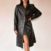 Genuine Leather Trench (L)