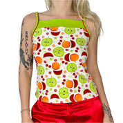 Juicy Fruit Square Neck Tank (S)