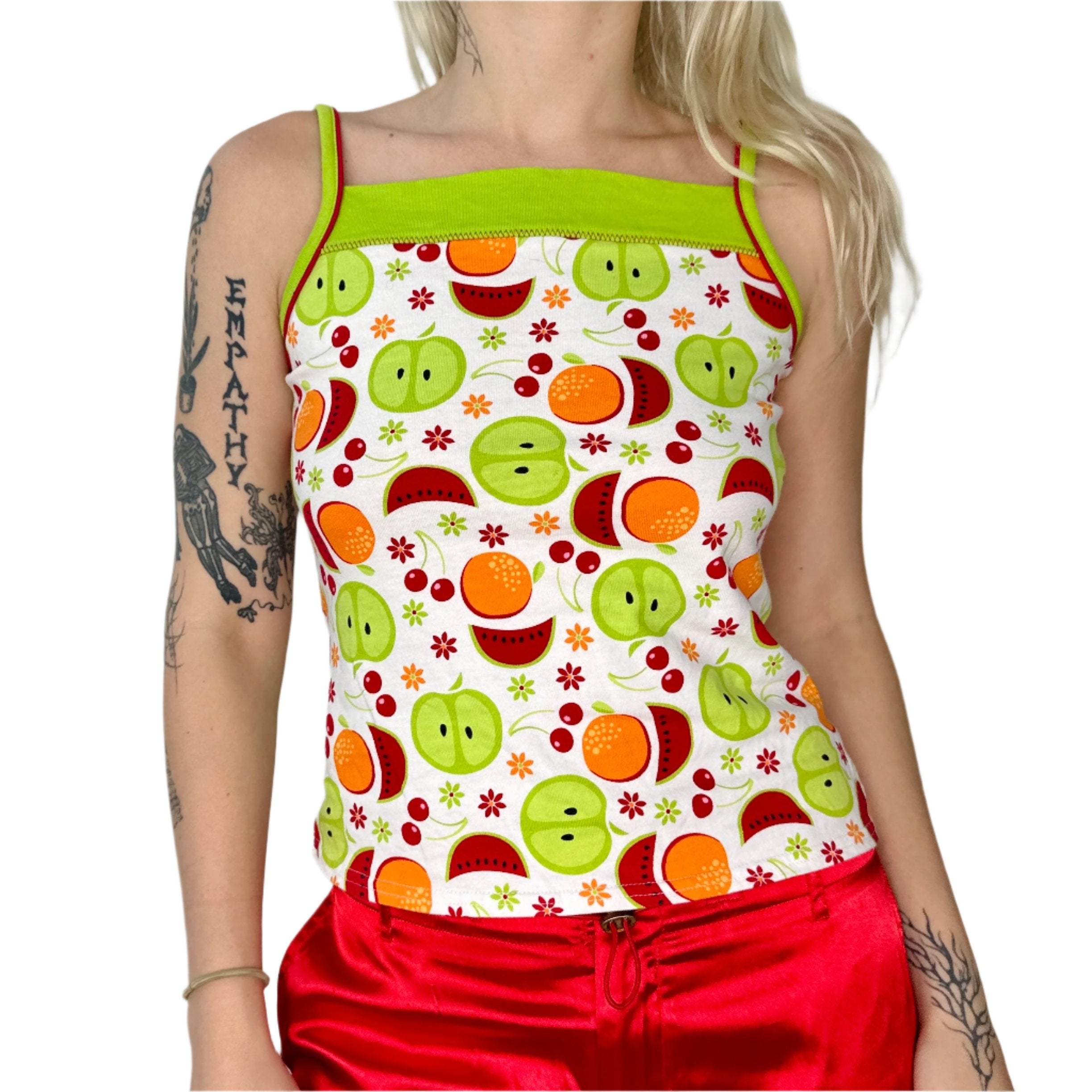 Juicy Fruit Square Neck Tank (S)