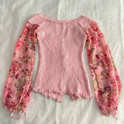 Zone Bleue Pink Cardigan (S/M)
