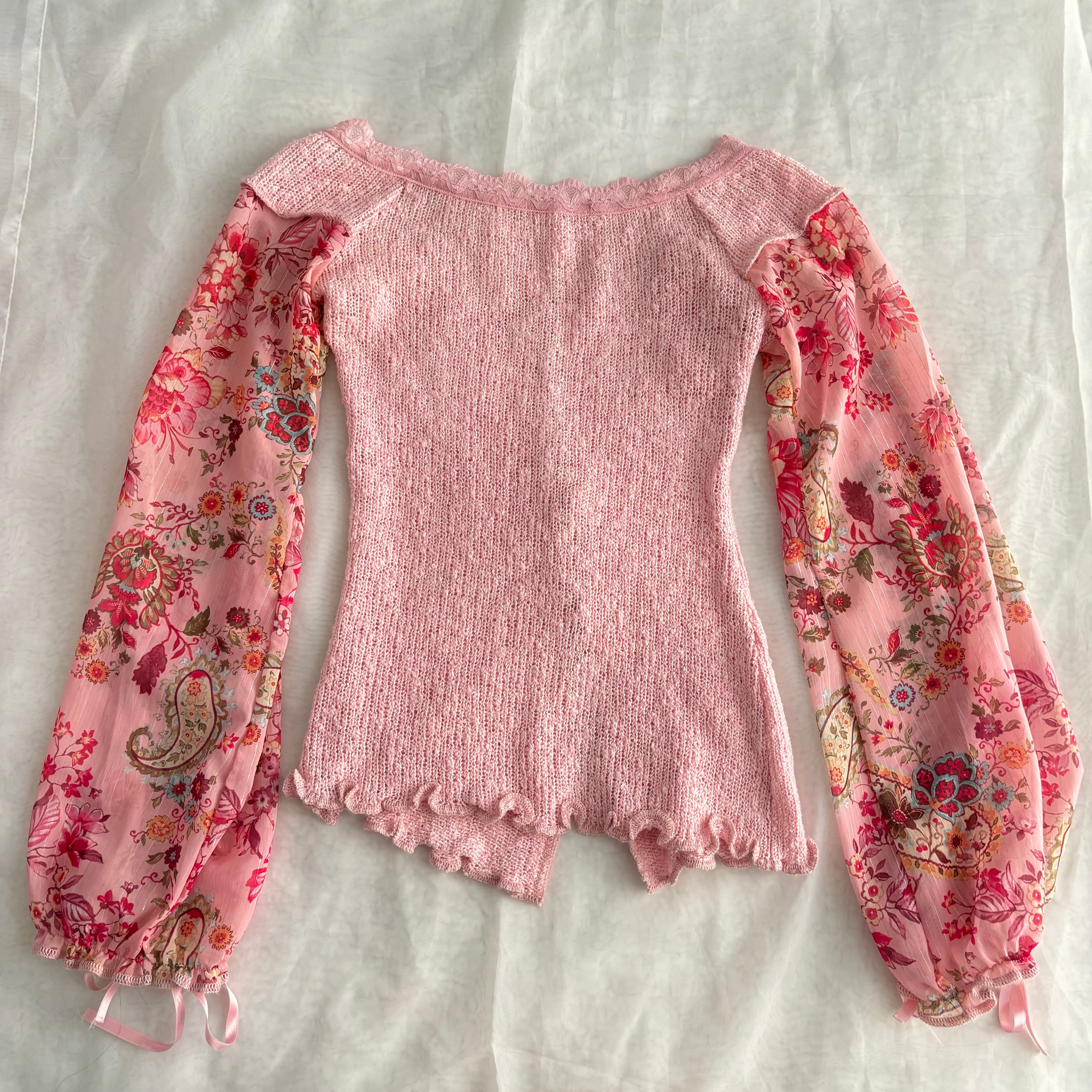Zone Bleue Pink Cardigan (S/M)