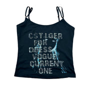 Euro Y2K Woman’s Face Graphic Cami (S)