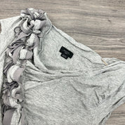Corpcore Style Grey Blouse (S)