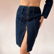 90s Denim Two-Piece Set (XS)