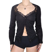 Y2K DOLCE & GABBANA Black Blouse (M)