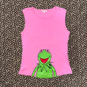 Kermit The Frog Front & Back Graphic Tank (M)