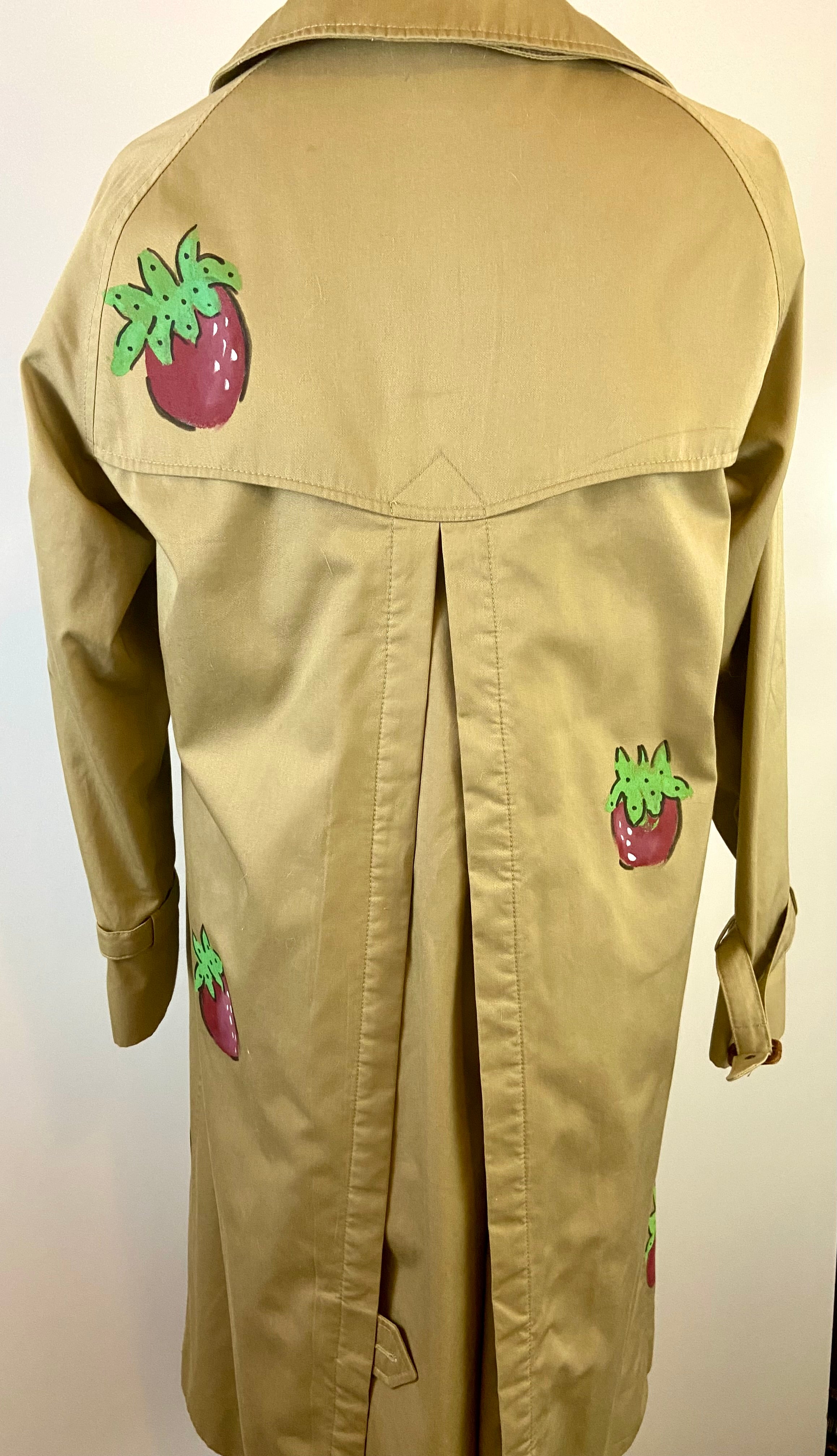 Hand painted trench coat