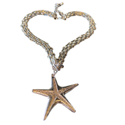 Starfish silver choker