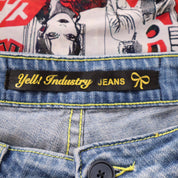 Y2K Low Waisted Denim Shorts (S)