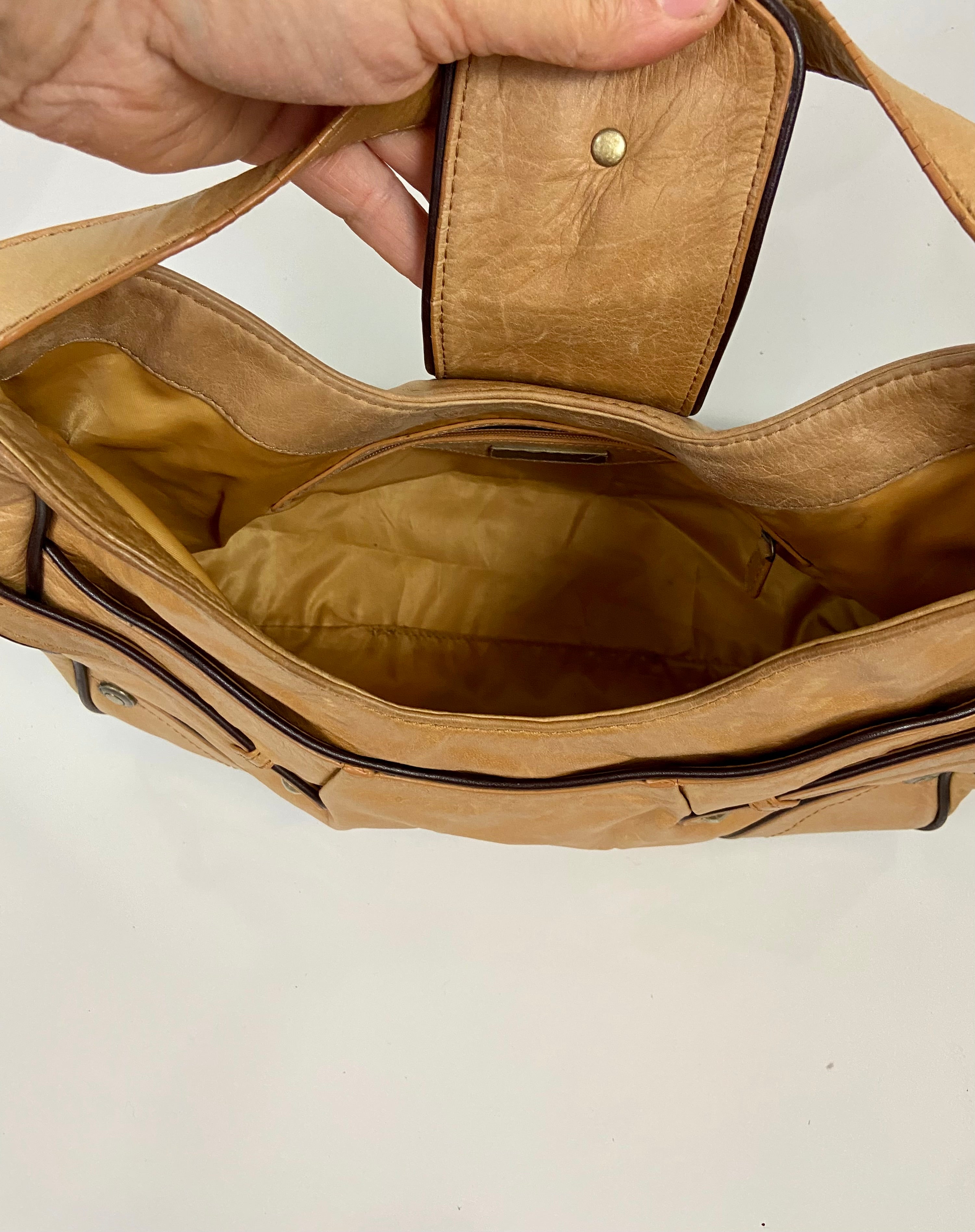 Gianni Bini tan bag – Holy Thrift
